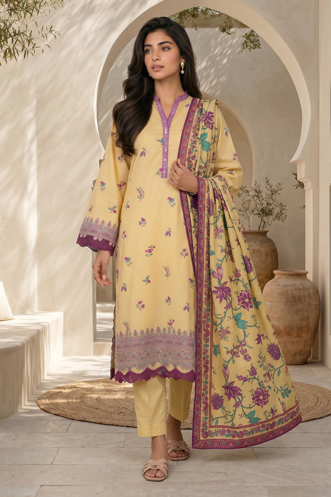 Zellbury Summer Printed Lawn Unstitched 3Pc Suit WUS26X31147