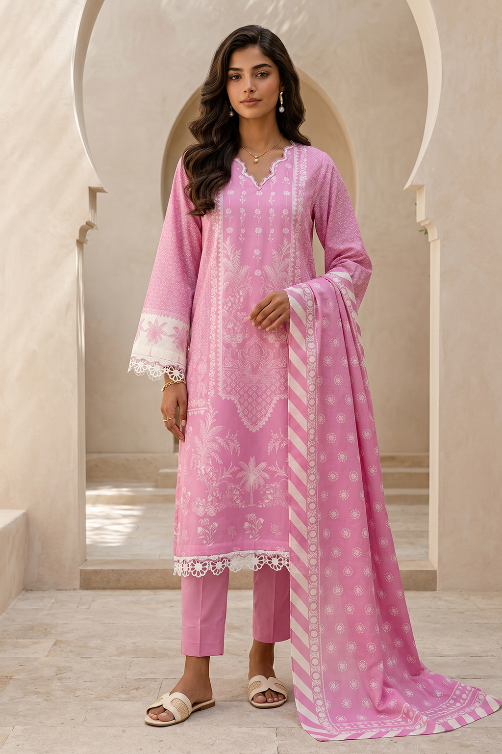 Zellbury Summer Printed Lawn Unstitched 3Pc Suit WUS26X38059