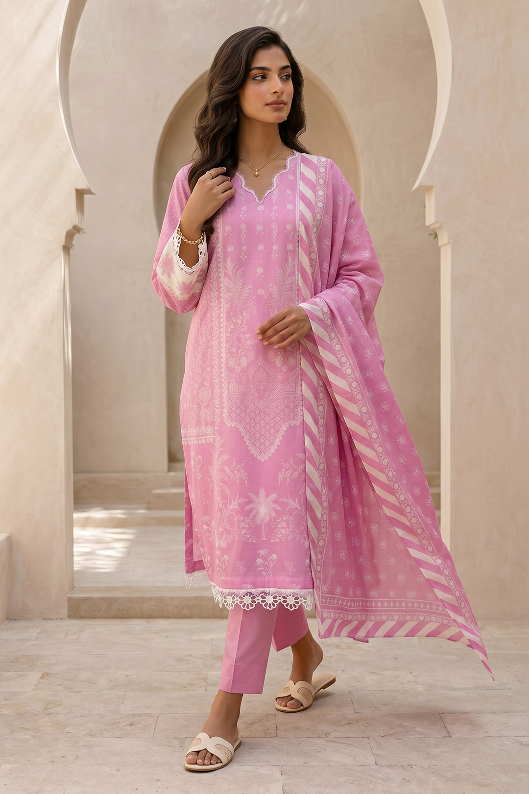 Zellbury Summer Printed Lawn Unstitched 3Pc Suit WUS26X38059