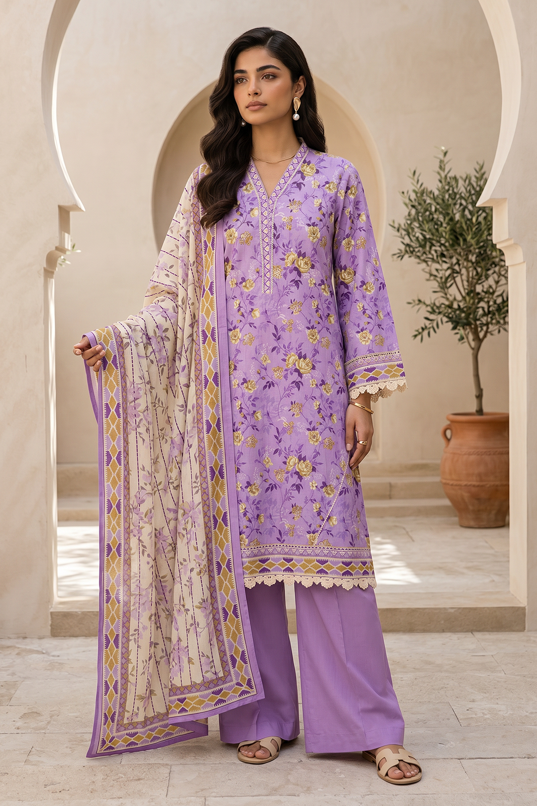 Zellbury Summer Printed Lawn Unstitched 3Pc Suit WUS26X38061