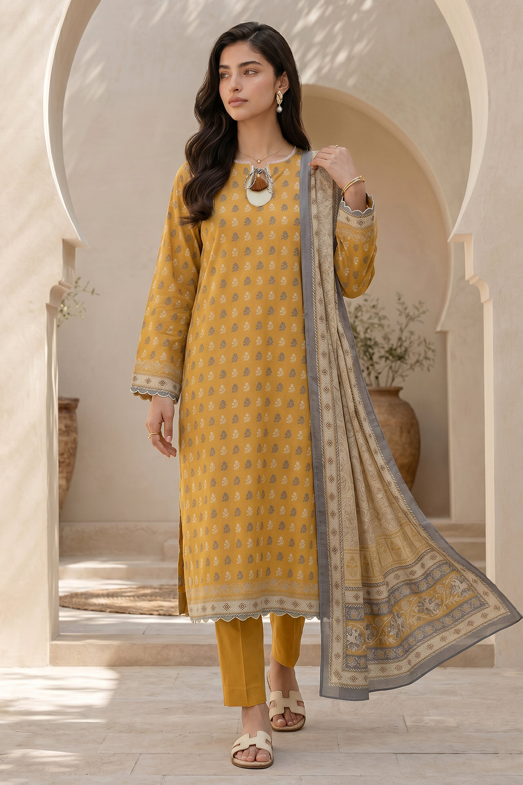 Zellbury Summer Printed Lawn Unstitched 3Pc Suit WUS26X38062