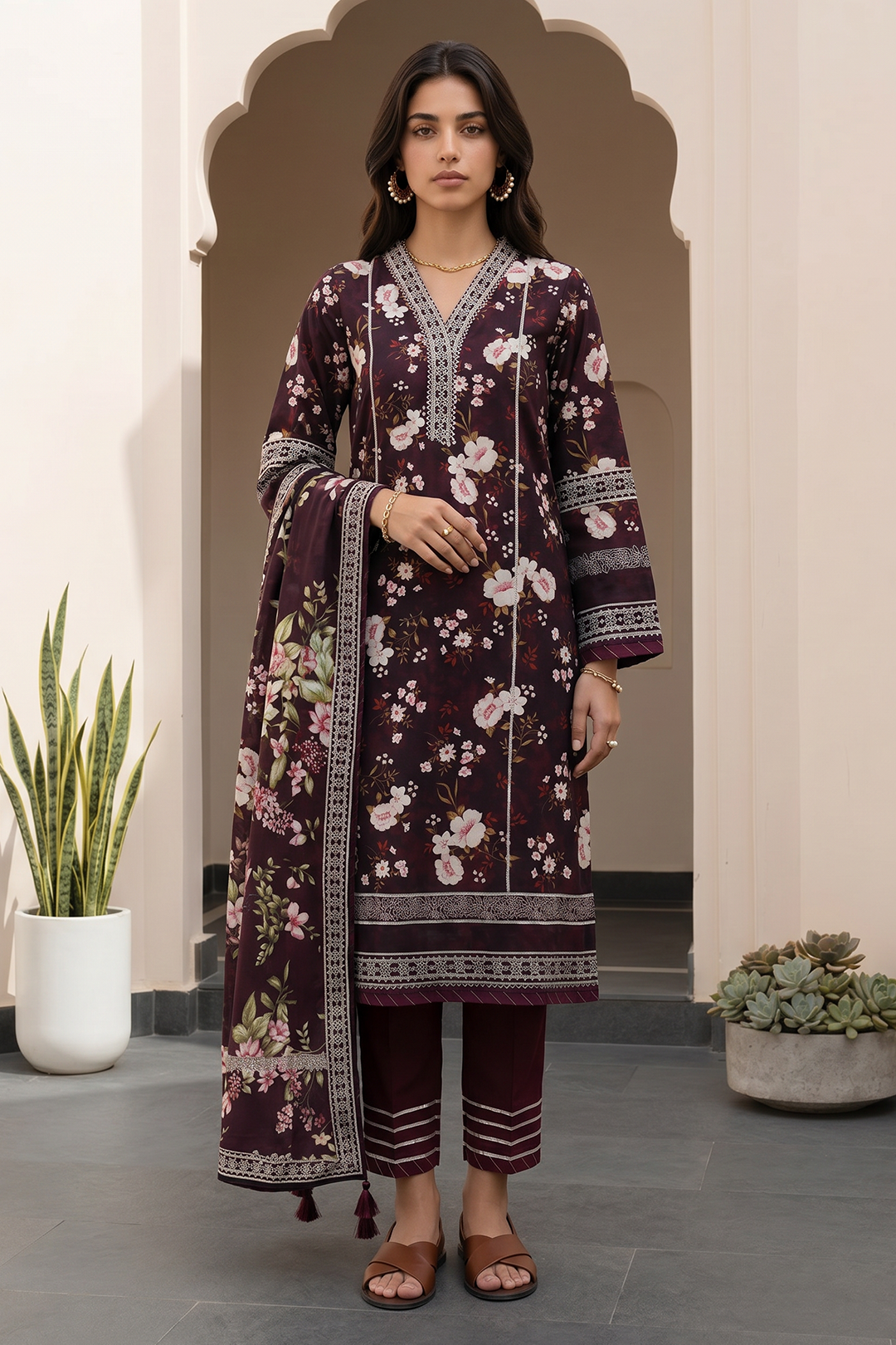 Zellbury Summer Printed Lawn Unstitched 3Pc Suit WUS26X38067