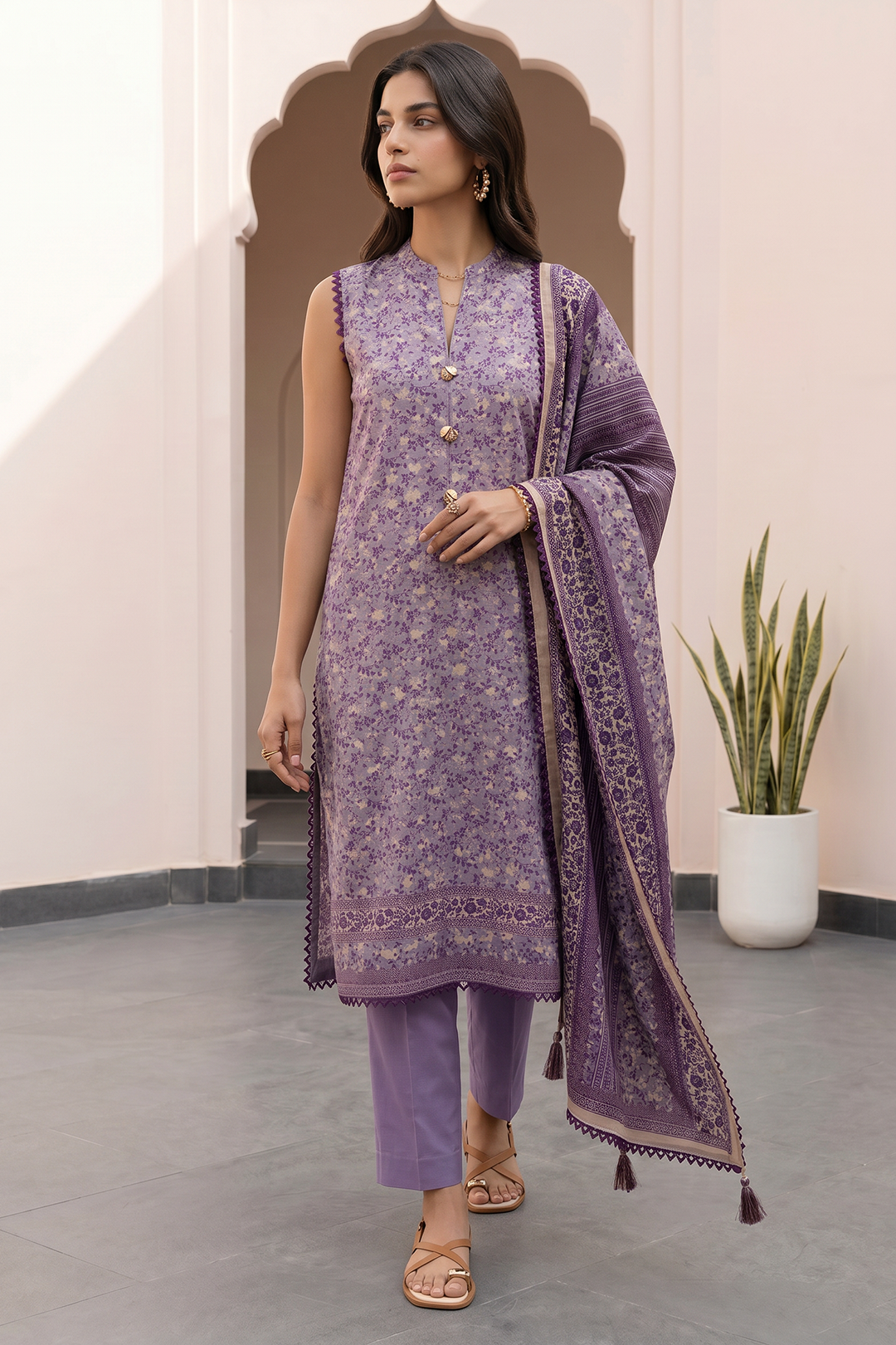 Zellbury Summer Printed Lawn Unstitched 3Pc Suit WUS26X38068
