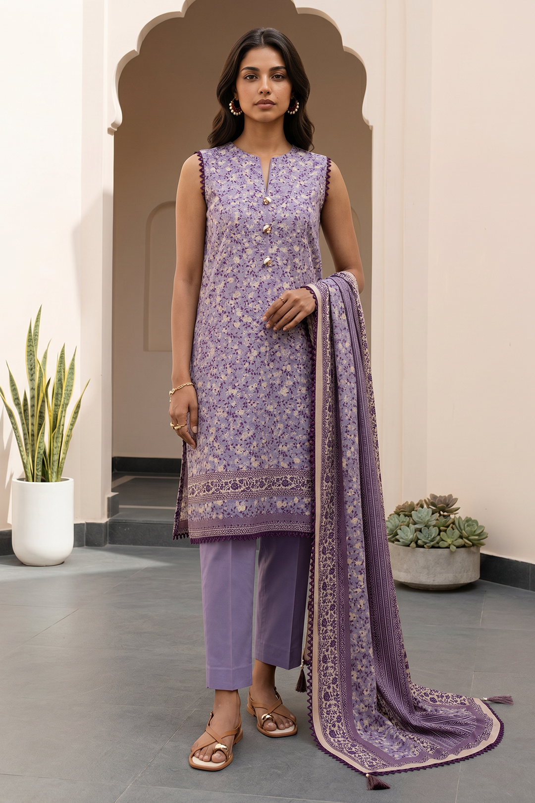 Zellbury Summer Printed Lawn Unstitched 3Pc Suit WUS26X38068