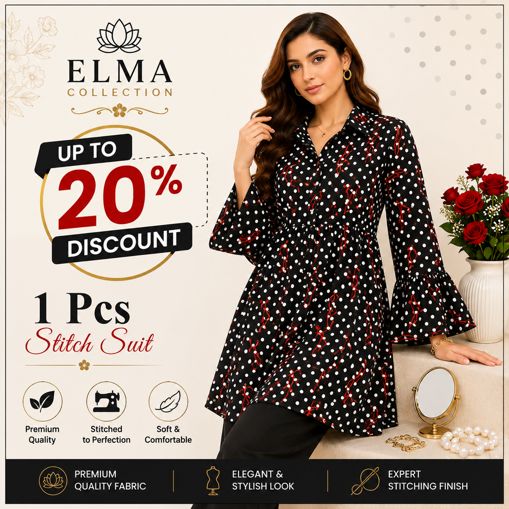 1 Pcs Stitch Embroidered Suit