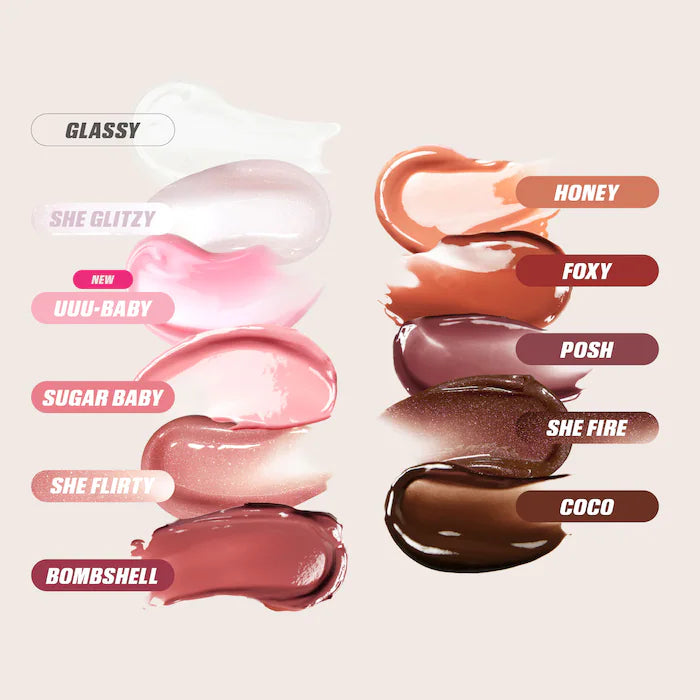 Huda Beauty Faux Filler Shiny Lip Gloss