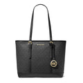 Michael Kors Jet Set Top-Zip Tote Bag, Black