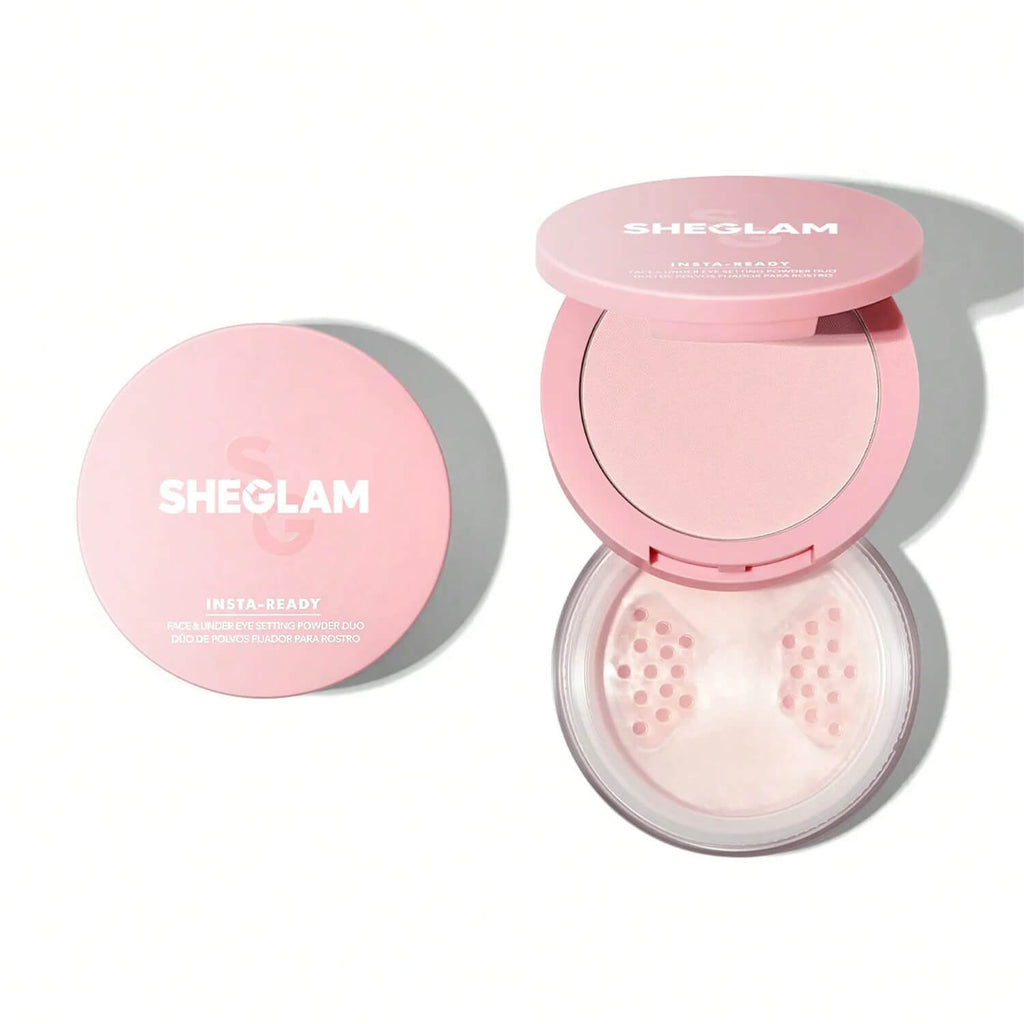 SheGlam Face & Eye Setting Powder Duo - Bubble Gum